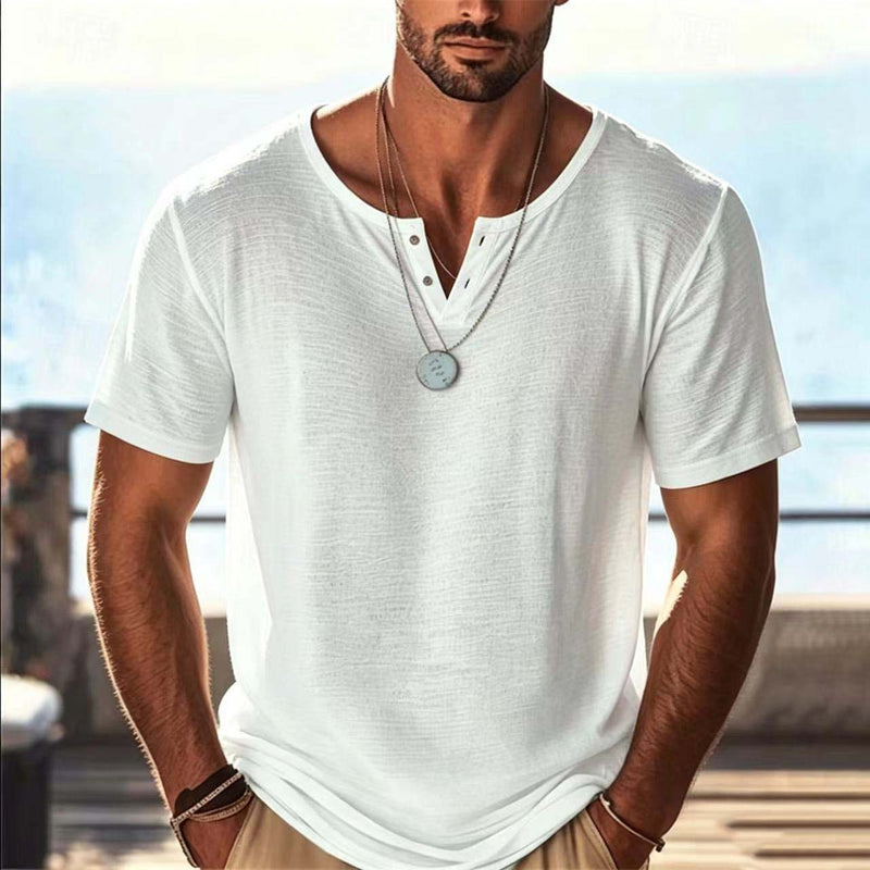 Men's Solid Color Short Sleeve T-Shirt | Lightweight Summer Tee | S–3XL