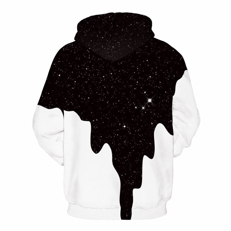 Spill Milk 3D Print Hoodie – Unisex Splash Paint Graphic Sweatshirt