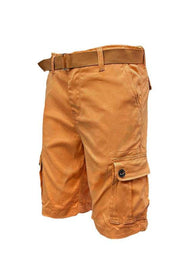 Weiv Mens Belted Cargo Shorts with Belt.