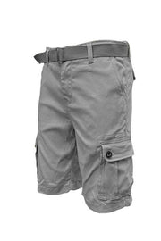 Weiv Mens Belted Cargo Shorts with Belt.