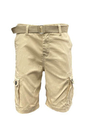 Weiv Mens Belted Cargo Shorts with Belt.