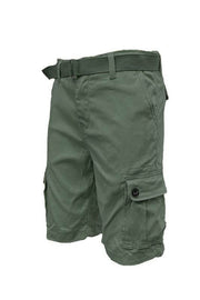 Weiv Mens Belted Cargo Shorts with Belt.
