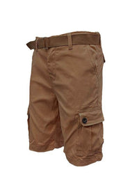 Weiv Mens Belted Cargo Shorts with Belt.