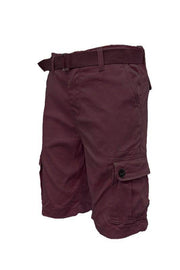 Weiv Mens Belted Cargo Shorts with Belt.