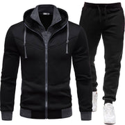 Sport-Style Patchwork Jacket And Casual Pants.