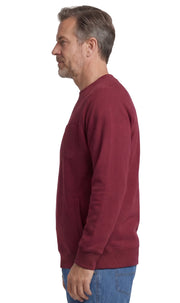 Mens 3-Pocket Fleece Sweatshirt with Raglan Seams, Chest Pocket and Tagless Neck.