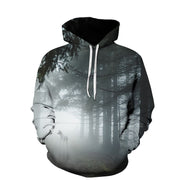 Beach Maple Leaf Couples Casual Hoodies for Men