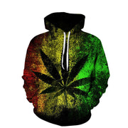 Beach Maple Leaf Couples Casual Hoodies for Men