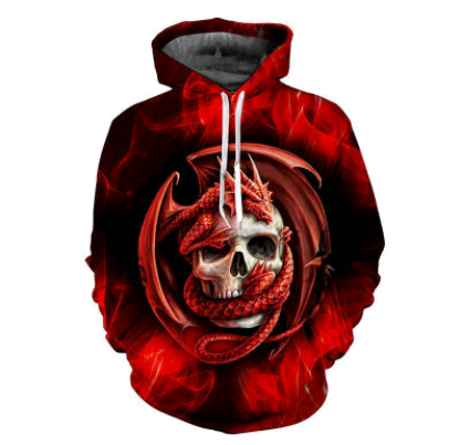 3D Printed Couple Hoodies for Halloween Fashion 2020