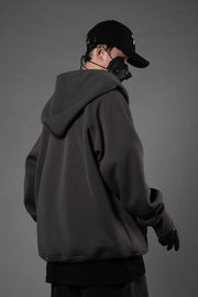 HiH38 Grey Layered Hoodie
