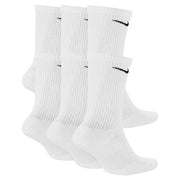 Nike Dri-Fit 6-Pack Cushioned Crew Socks - White.