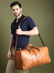 Port Blair Leather Duffle Travel Bag.