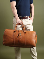 Port Blair Leather Duffle Travel Bag.