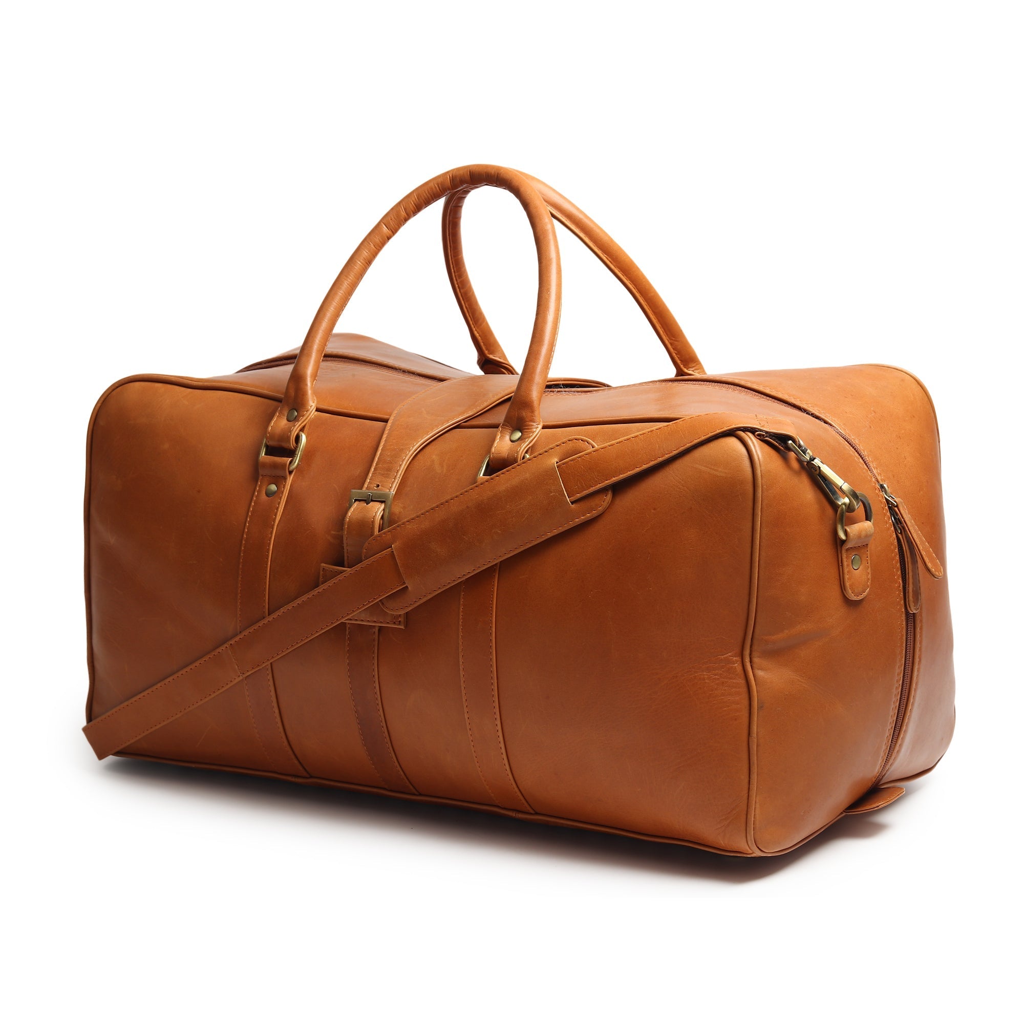 Port Blair Leather Duffle Travel Bag.