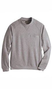 Mens 3-Pocket Fleece Sweatshirt with Raglan Seams, Chest Pocket and Tagless Neck.