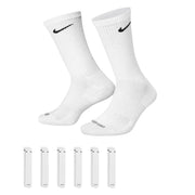 Nike Dri-Fit 6-Pack Cushioned Crew Socks - White.