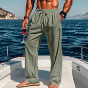 Men's Linen Yoga Pants Spring/Summer.