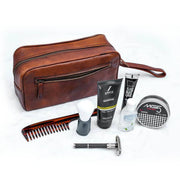 The Single Section Toiletry- Brown.