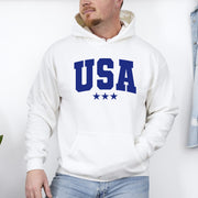 USA, Stars, Retro, Patriotic, America, 4th of July Hoodie, Hooded Sweatshirt