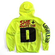 She Wants the Diesel | Funny Men's and Women's Black Country Hoodie