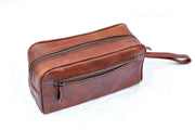 The Single Section Toiletry- Brown.