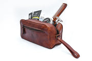 The Single Section Toiletry- Brown.