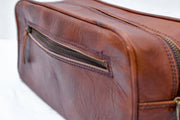 The Single Section Toiletry- Brown.