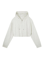 Loki & Ivy Essential Cropped Zip-Up Hoodie