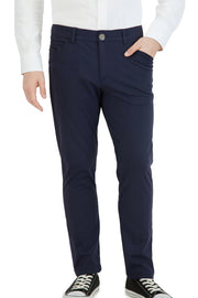 NEW & UPDATED Super - Stretch Men's Chinos //Casual// Navy - Performance Collection.
